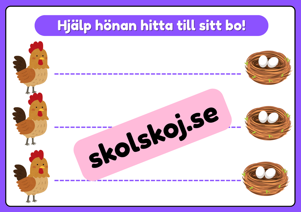 Rolig skrivträning - Förskola - Årskurs 1