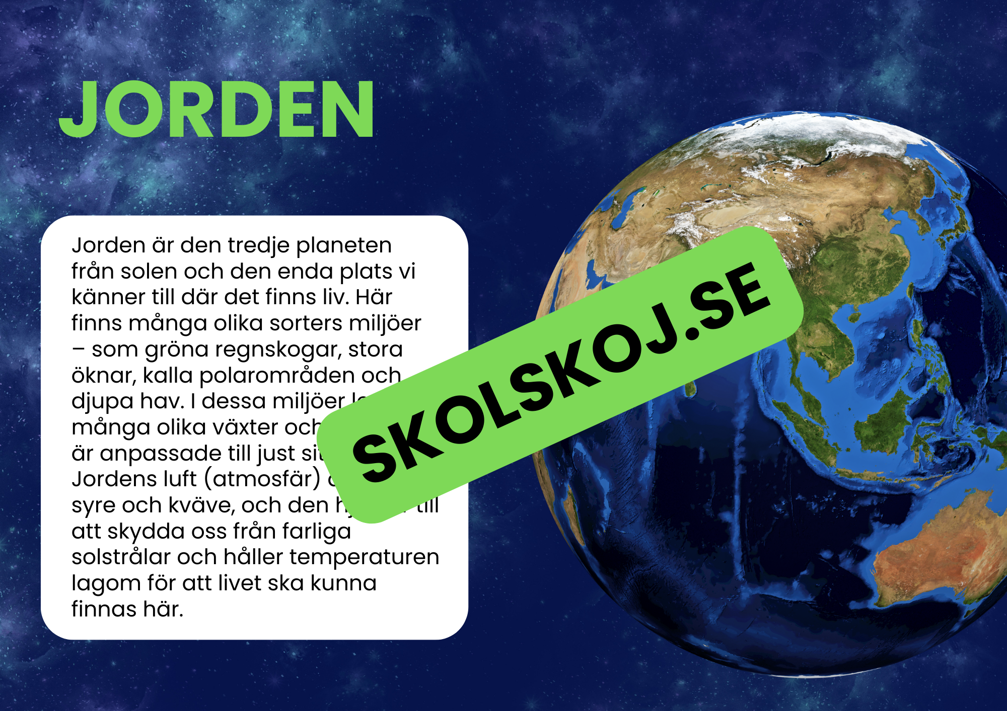 Jorden - Vårt hem - Utforska jorden