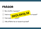 Naturliga katastrofer - Läsförståelse