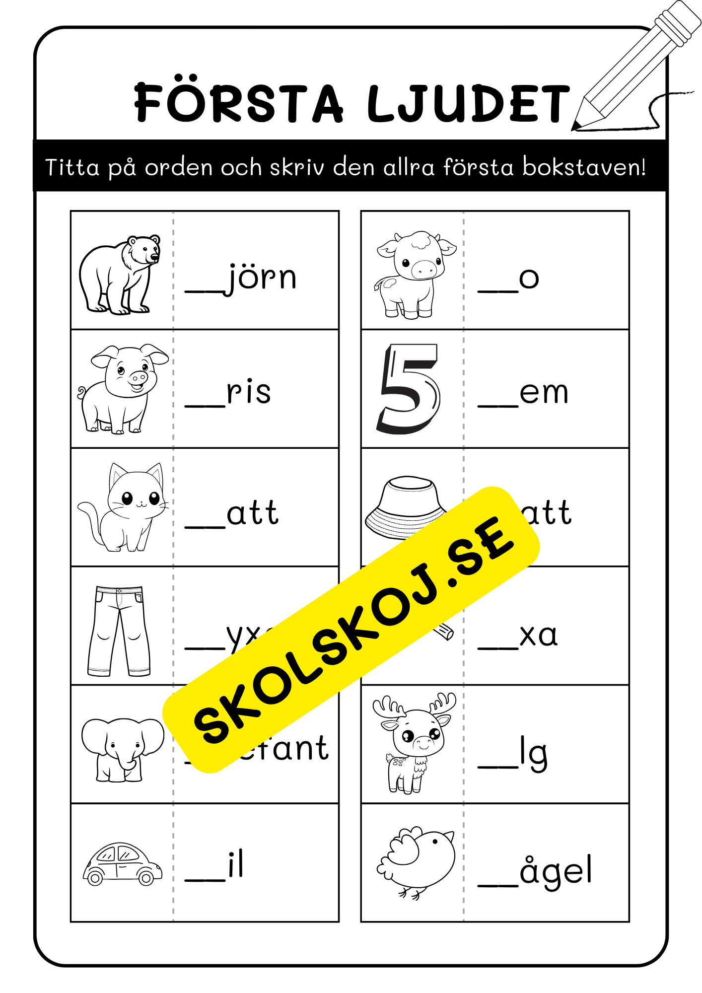 Häfte - Första ljudet