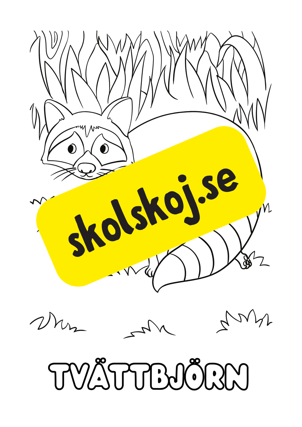 Färgläggningsbok - Djur (25 sidor)