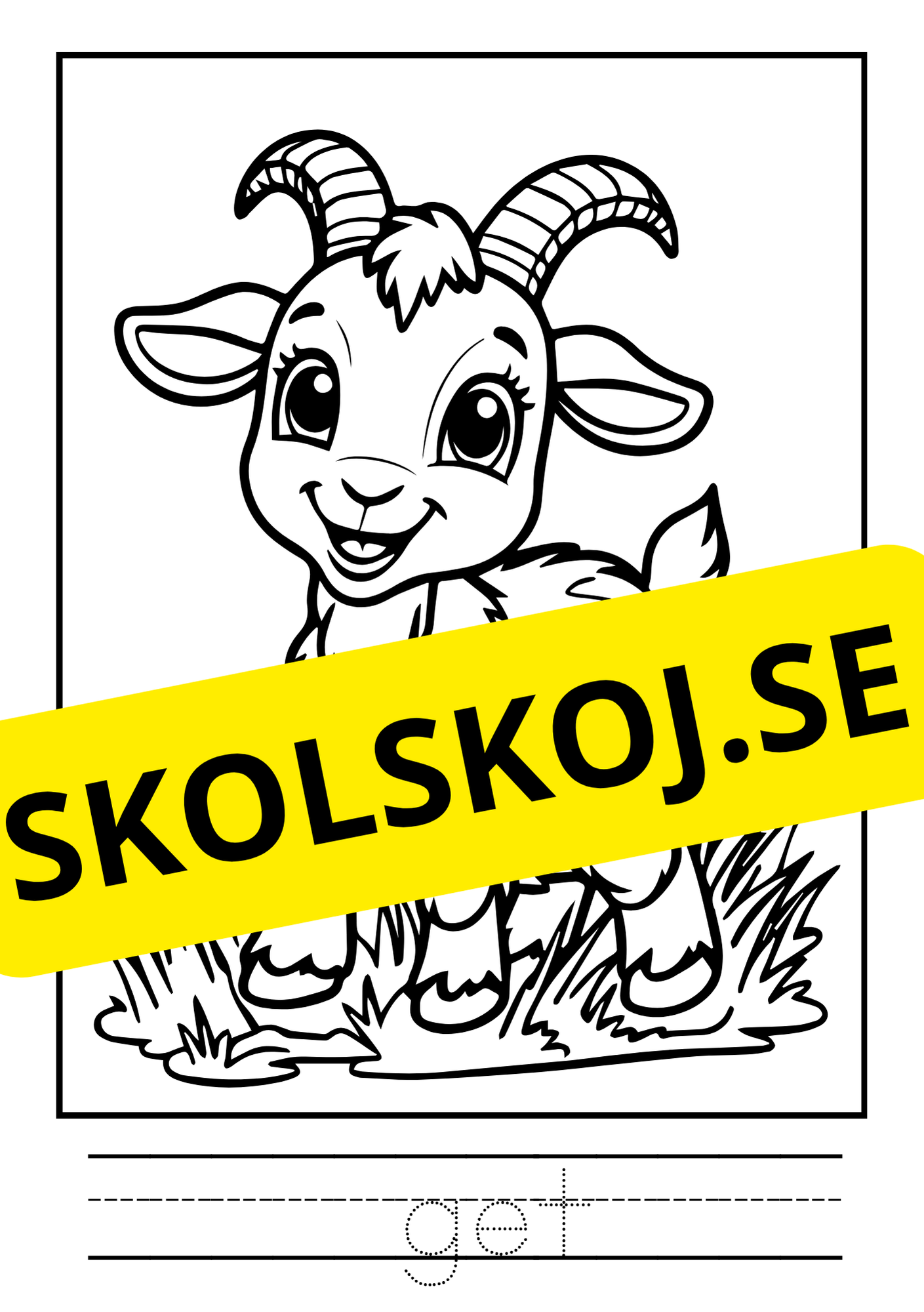Bondgårdsdjur - Målarbok