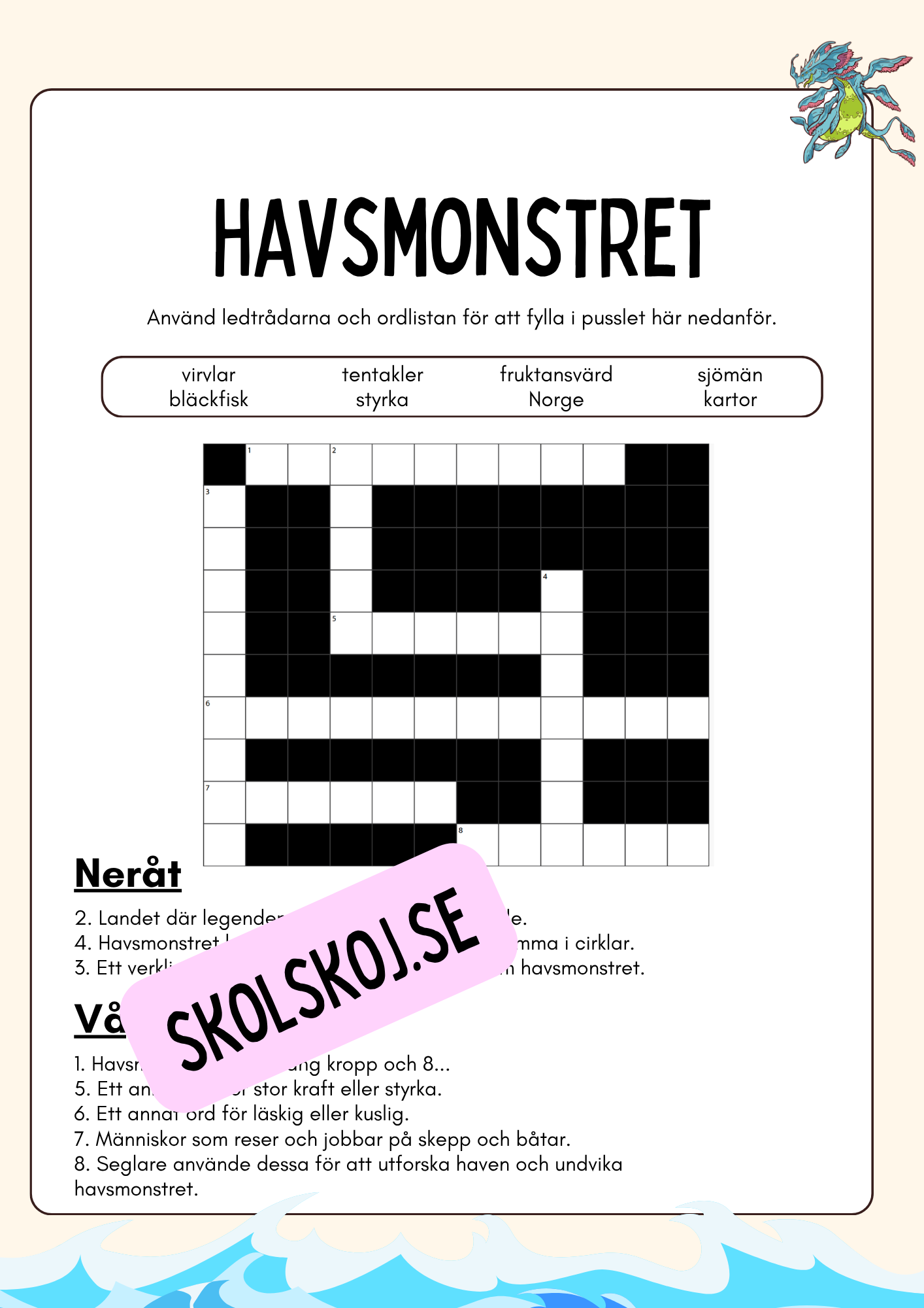Havsmonstret - Kul och spännande fakta om havsmonstret och lite till