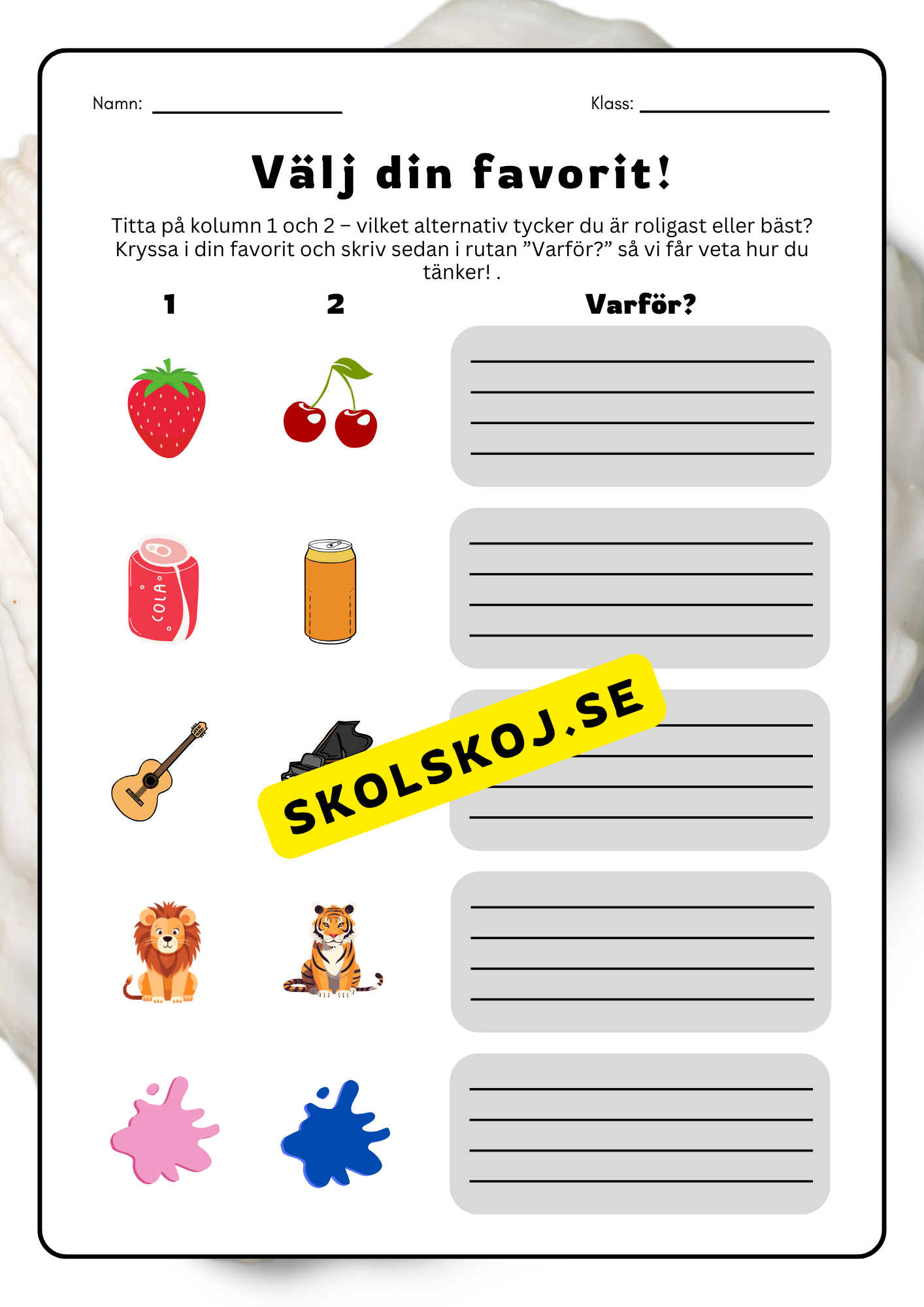 Välj din favorit