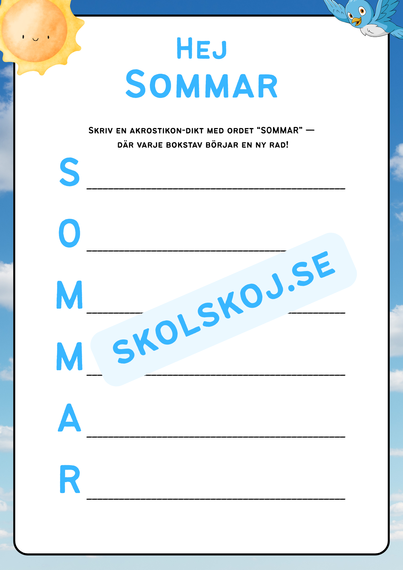 Hej sommar - Aktivitetsbok