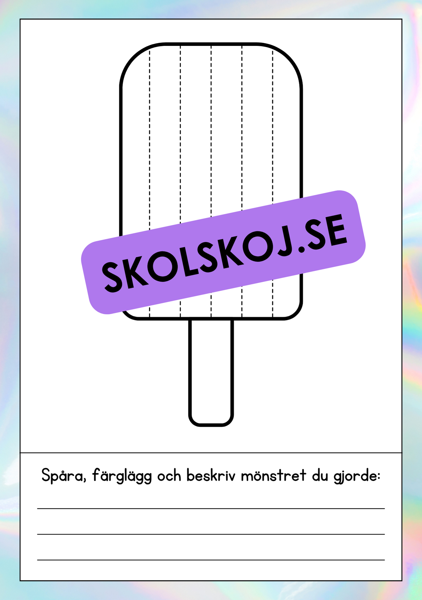 Glass - Mönsterbok (23 sidor)