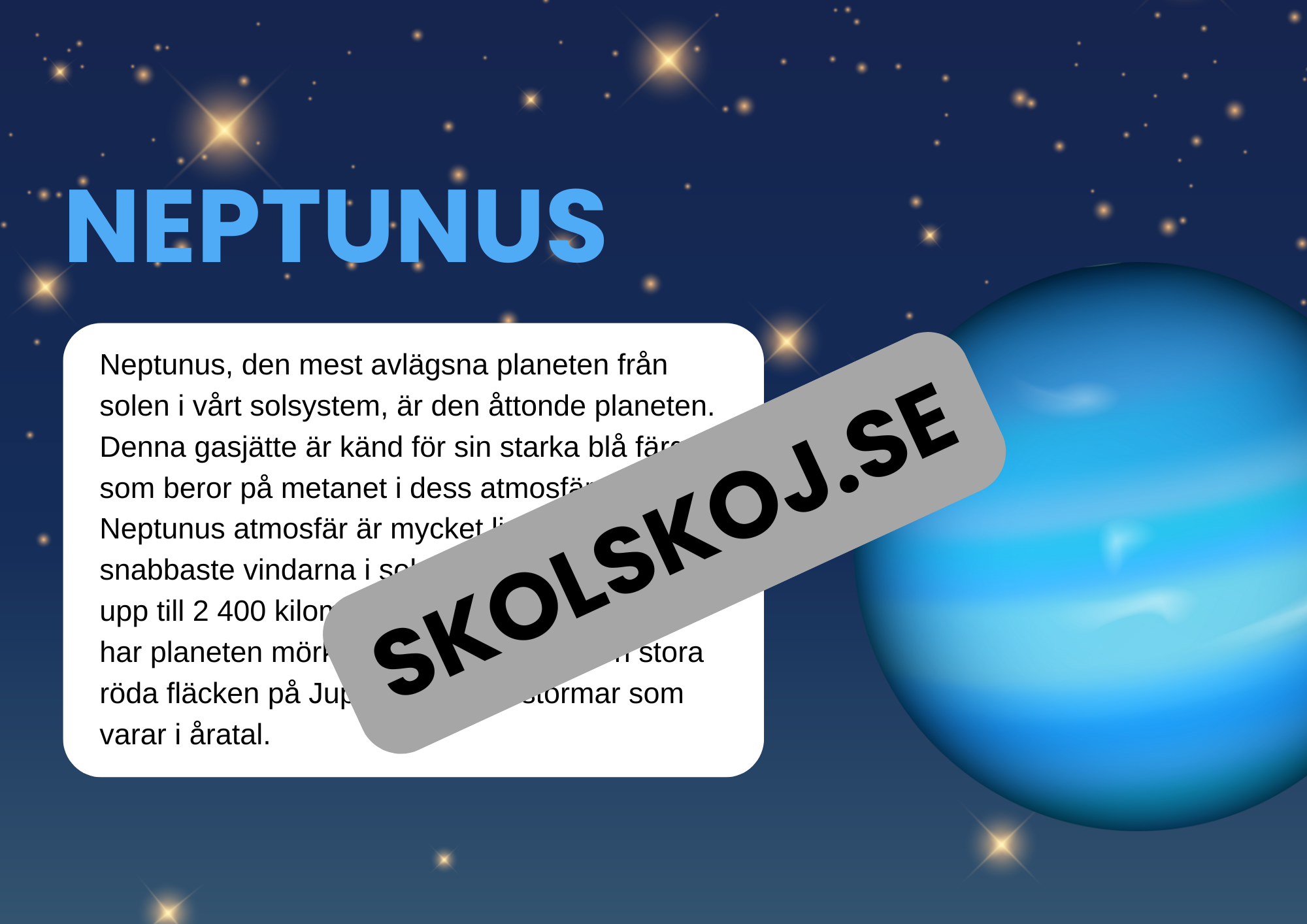 Neptunus - Den blå planeten