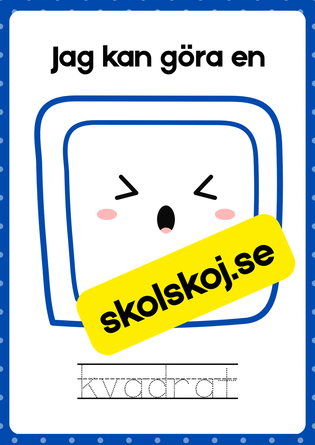 Vi tränar geometriska former - Häfte