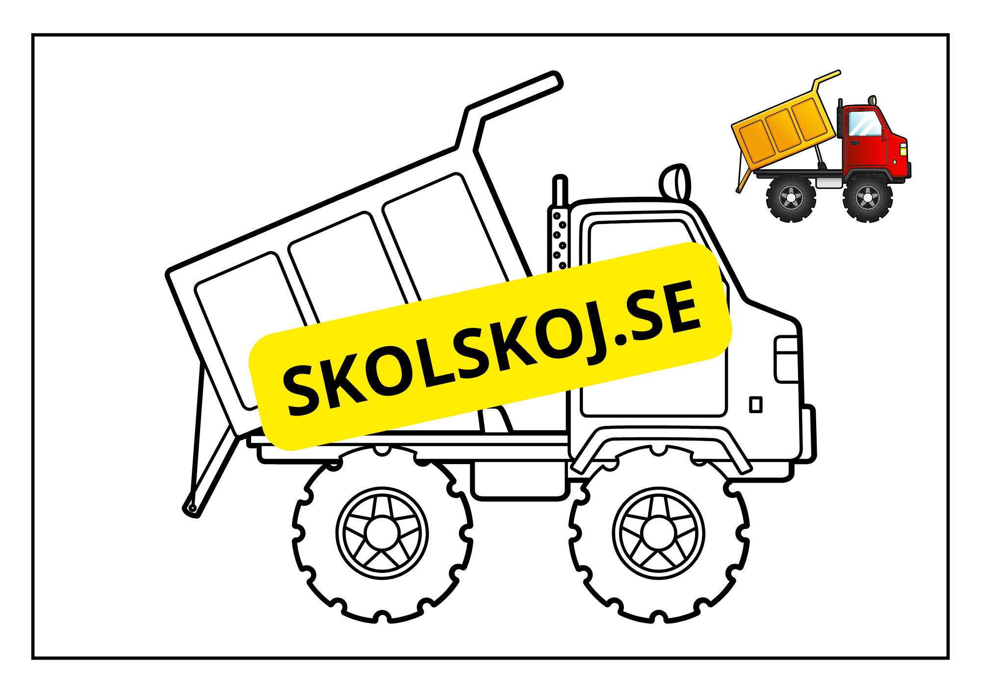 Fordon - Målarbok