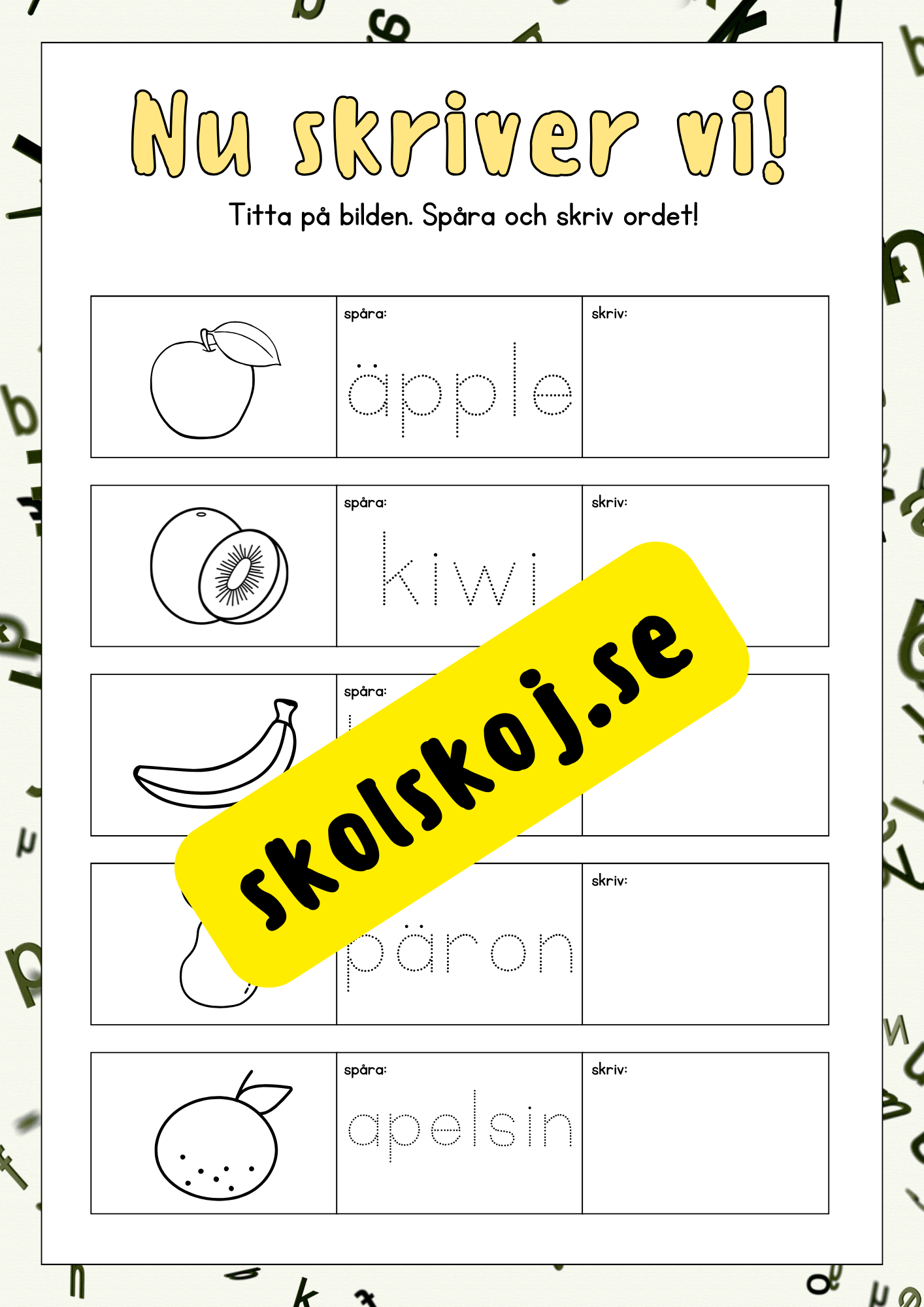 Nu skriver vi - Häfte