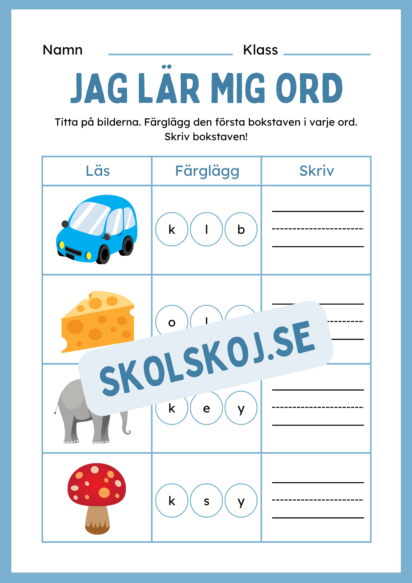Jag lär mig ord - Häfte
