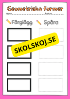 Geometriska former - Förskoleklass - Årskurs 2