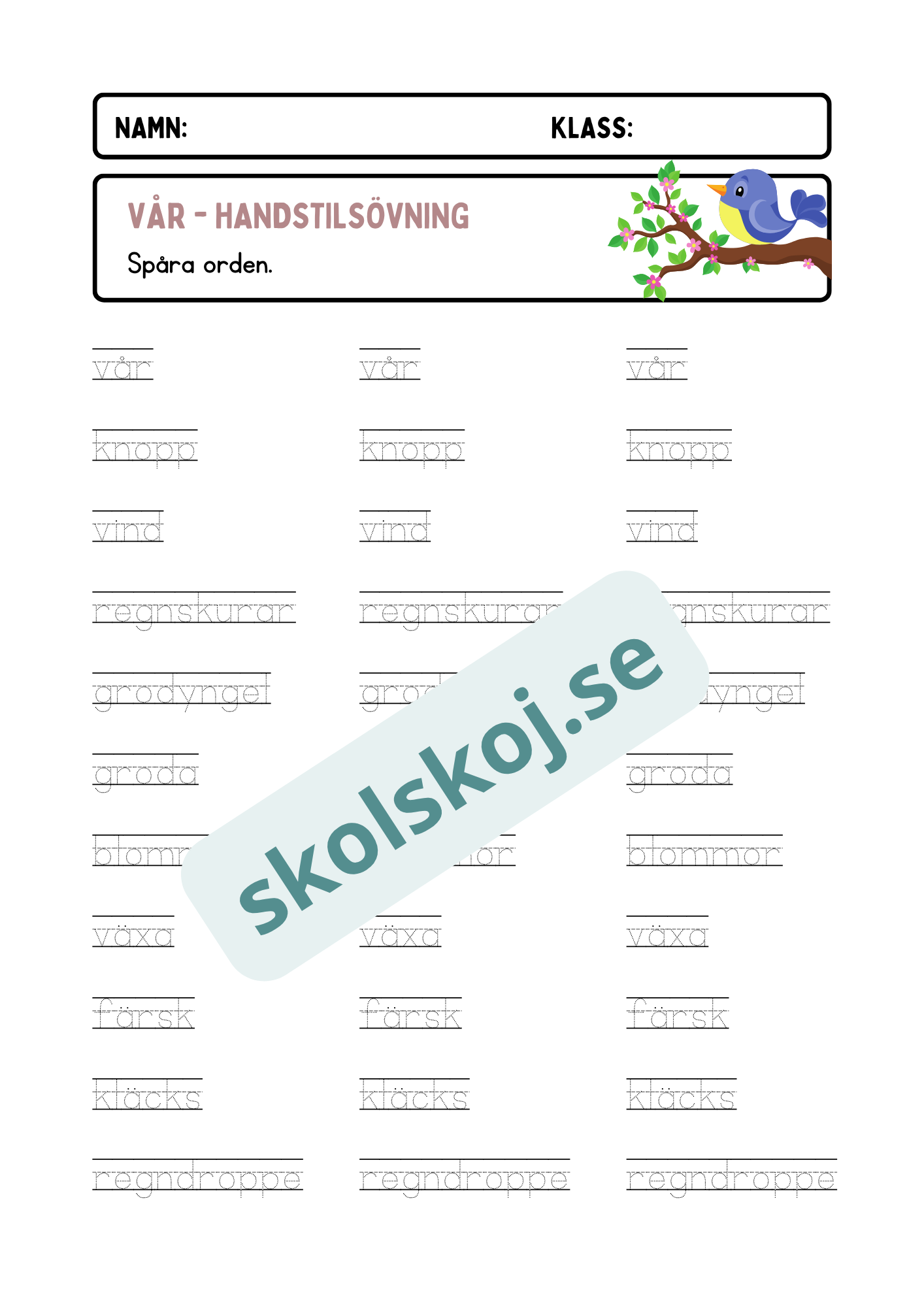 Handstilsövningar - Häfte