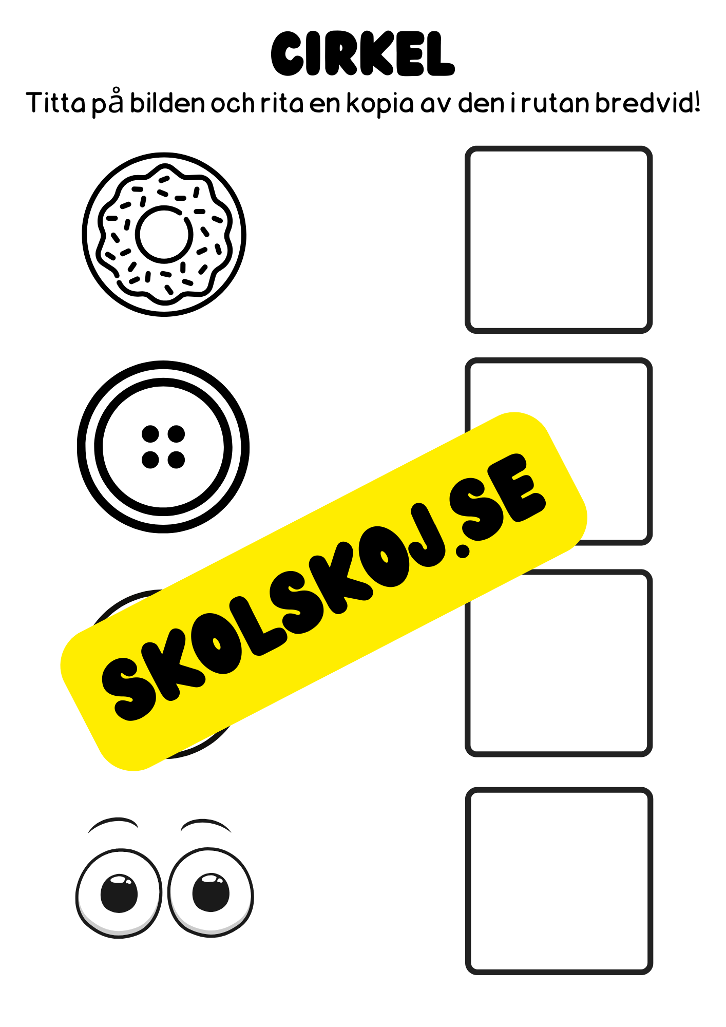 Vi lär oss geometriska former - Häfte