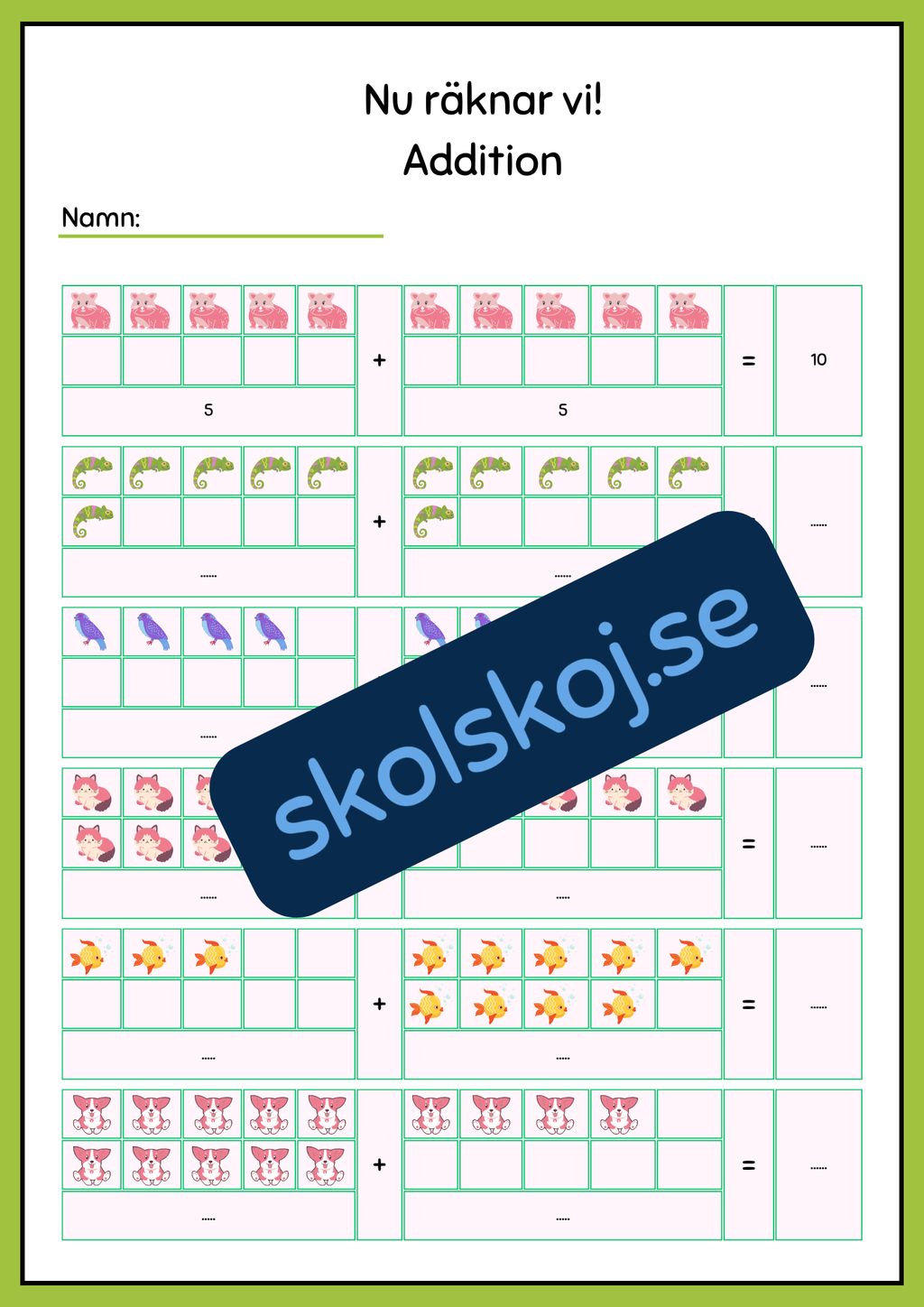Nu räknar vi - Addition