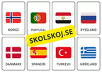 40 länder - Kort att laminera