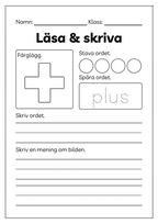Läsa och skriva - Häfte