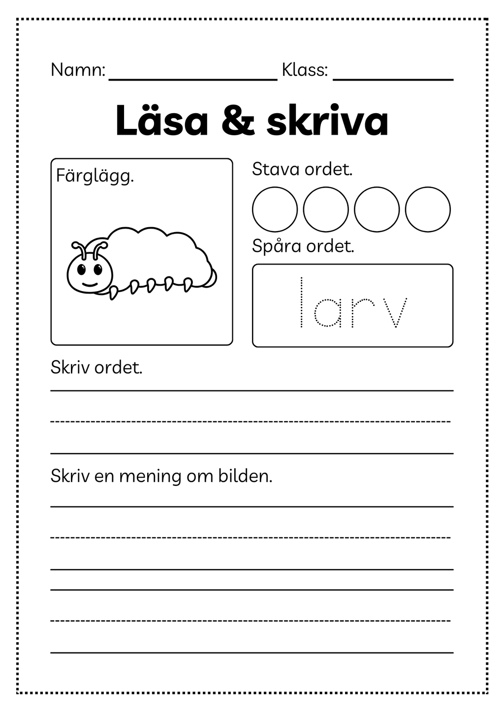 Läsa och skriva - Häfte
