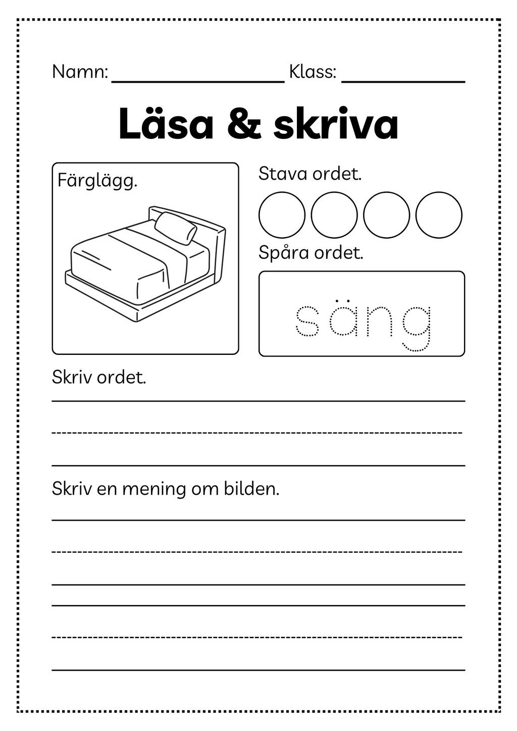 Läsa och skriva - Häfte