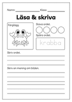Läsa och skriva - Häfte