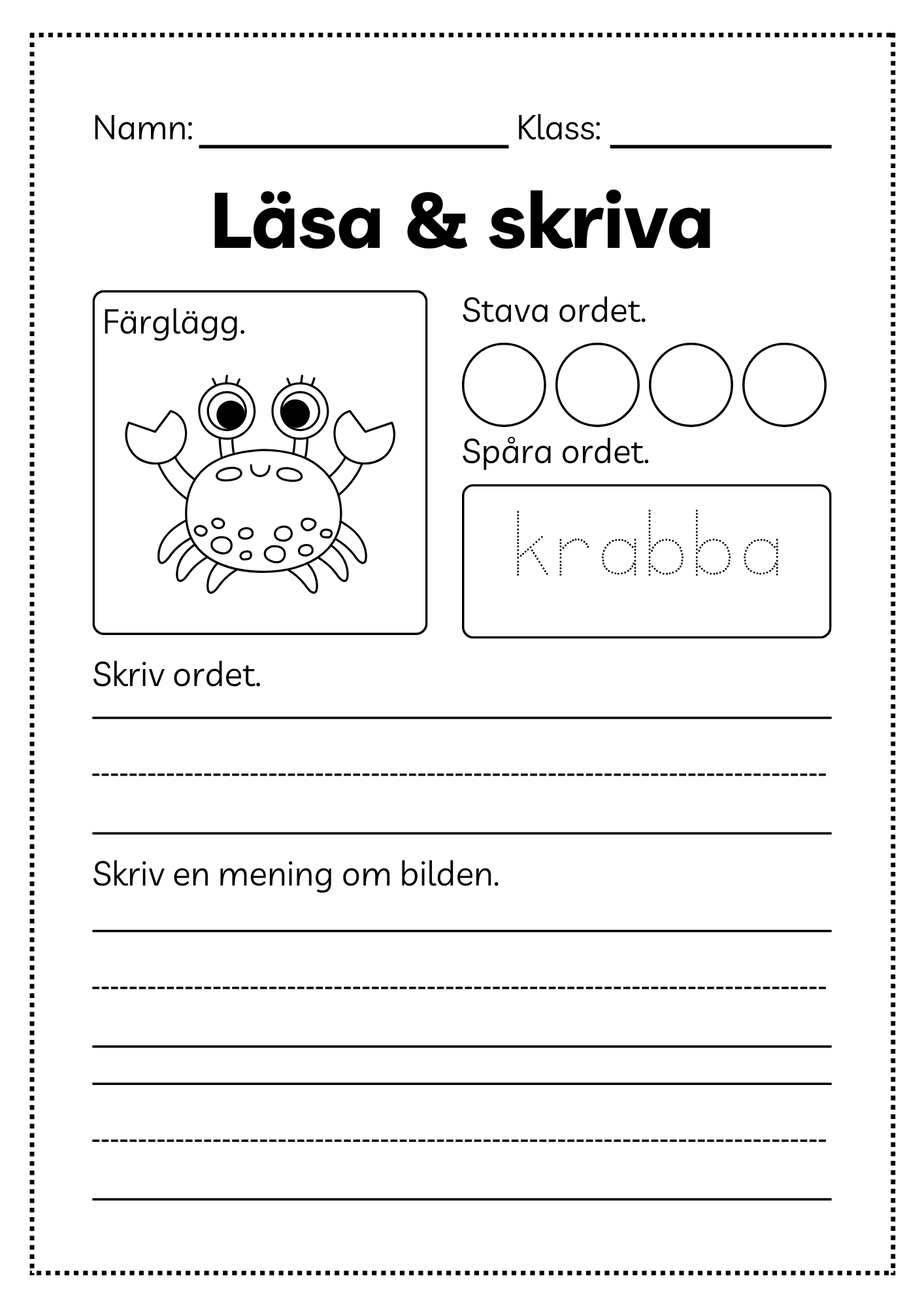 Läsa och skriva - Häfte