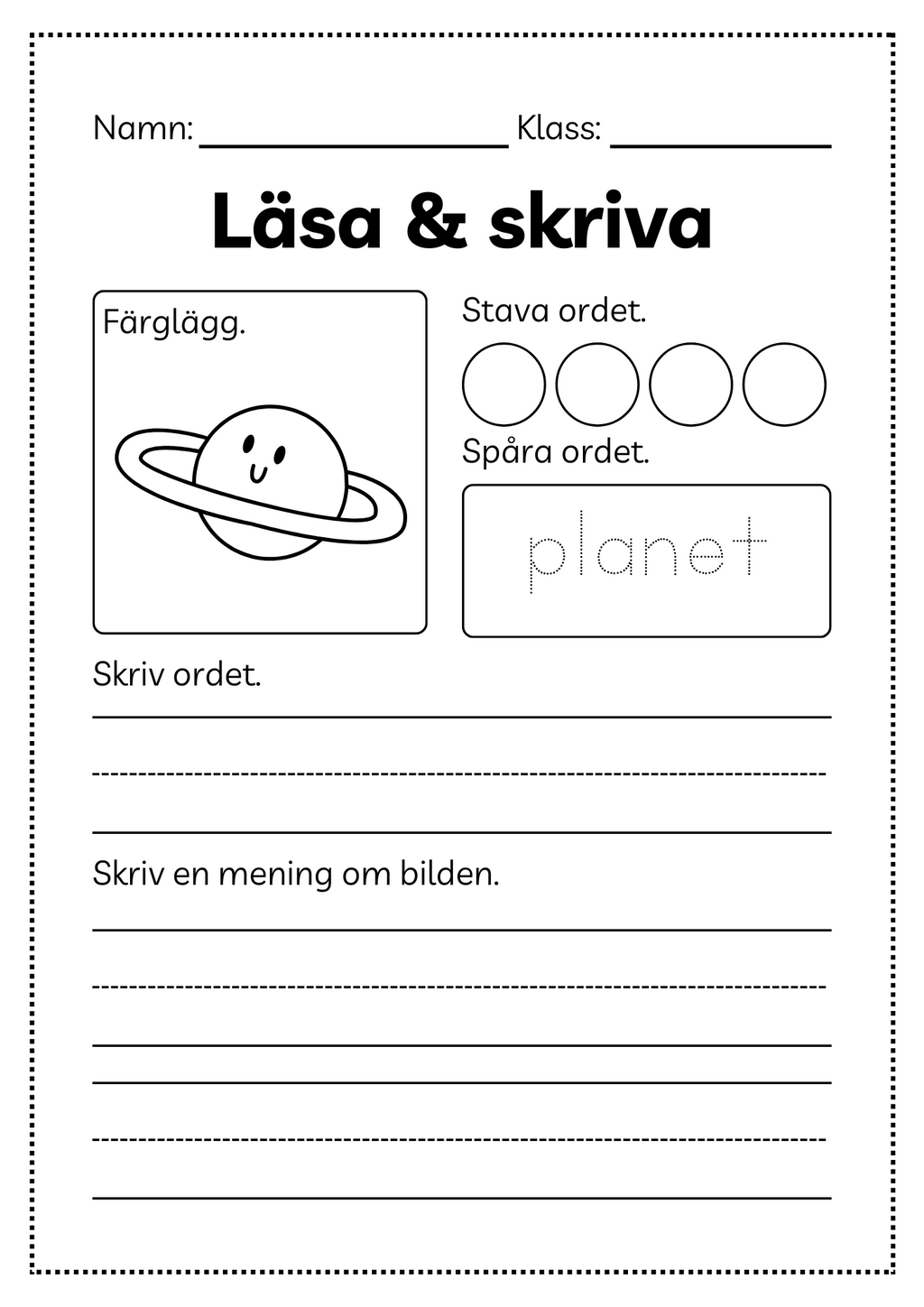 Läsa och skriva - Häfte