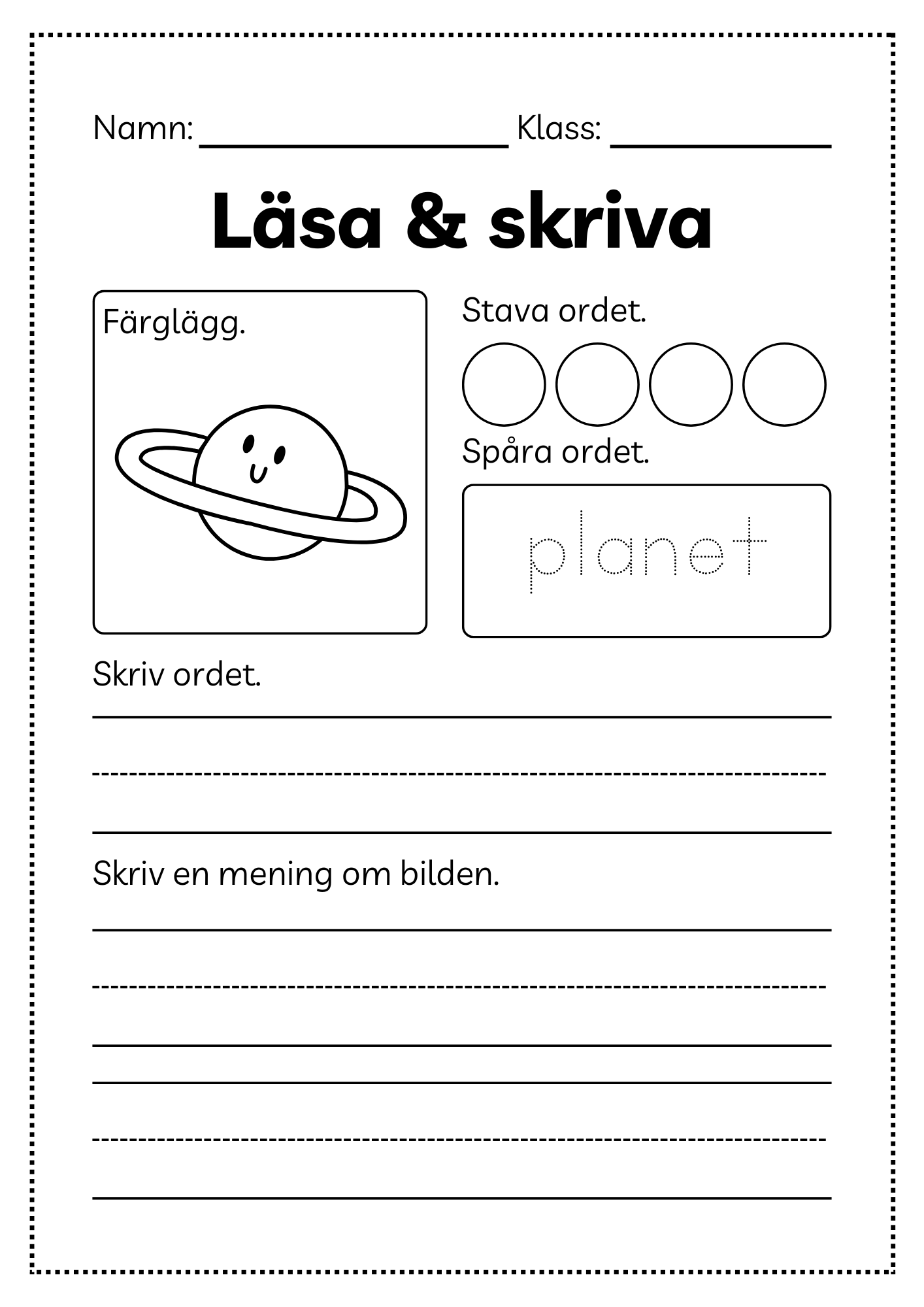 Läsa och skriva - Häfte