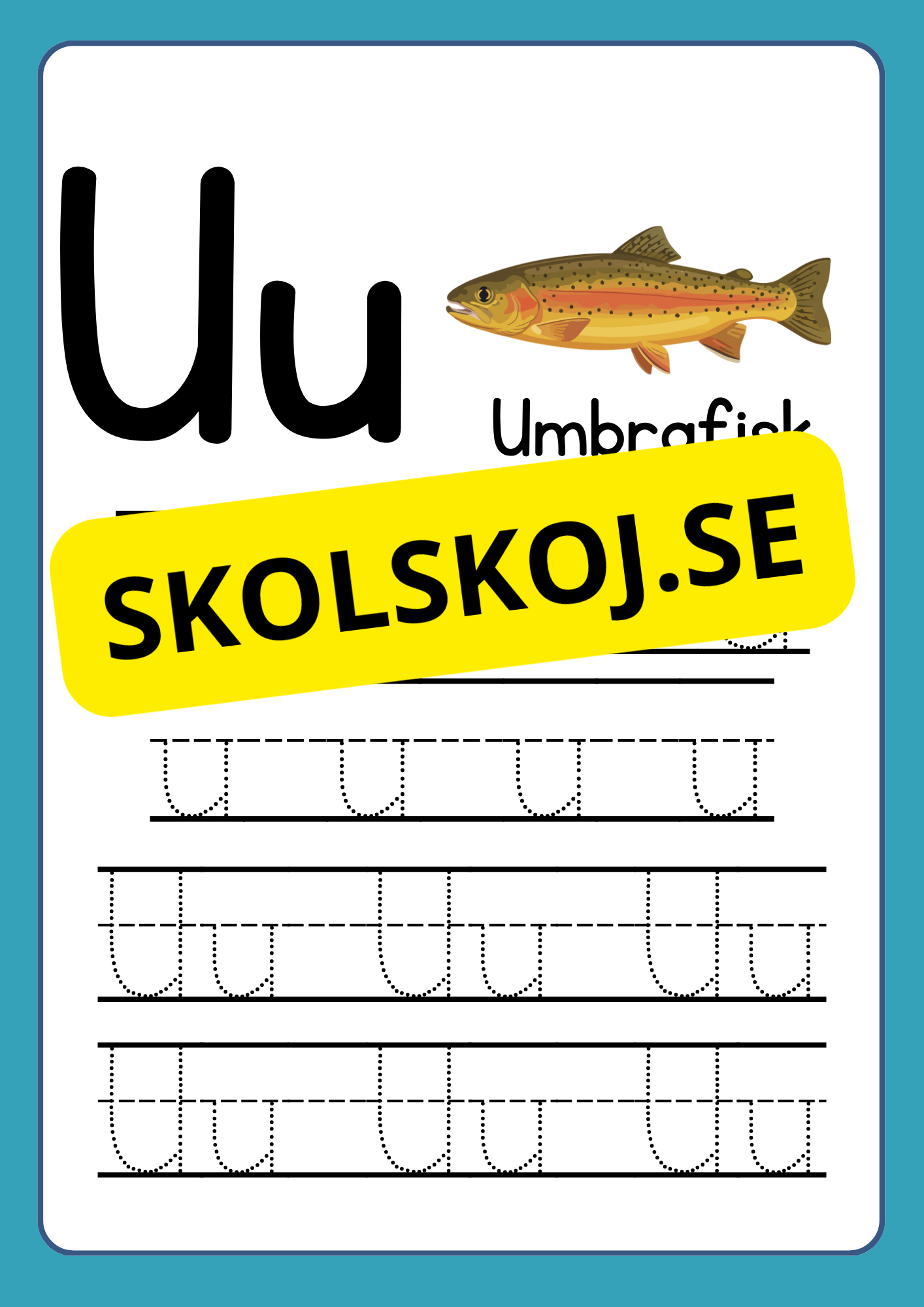 Träna finmotoriken - Lär dig alfabetet