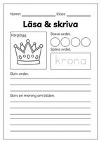 Läsa och skriva - Häfte
