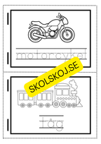 Min skrivbok - Tema fordon