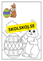 Hej påsk - Målarbok
