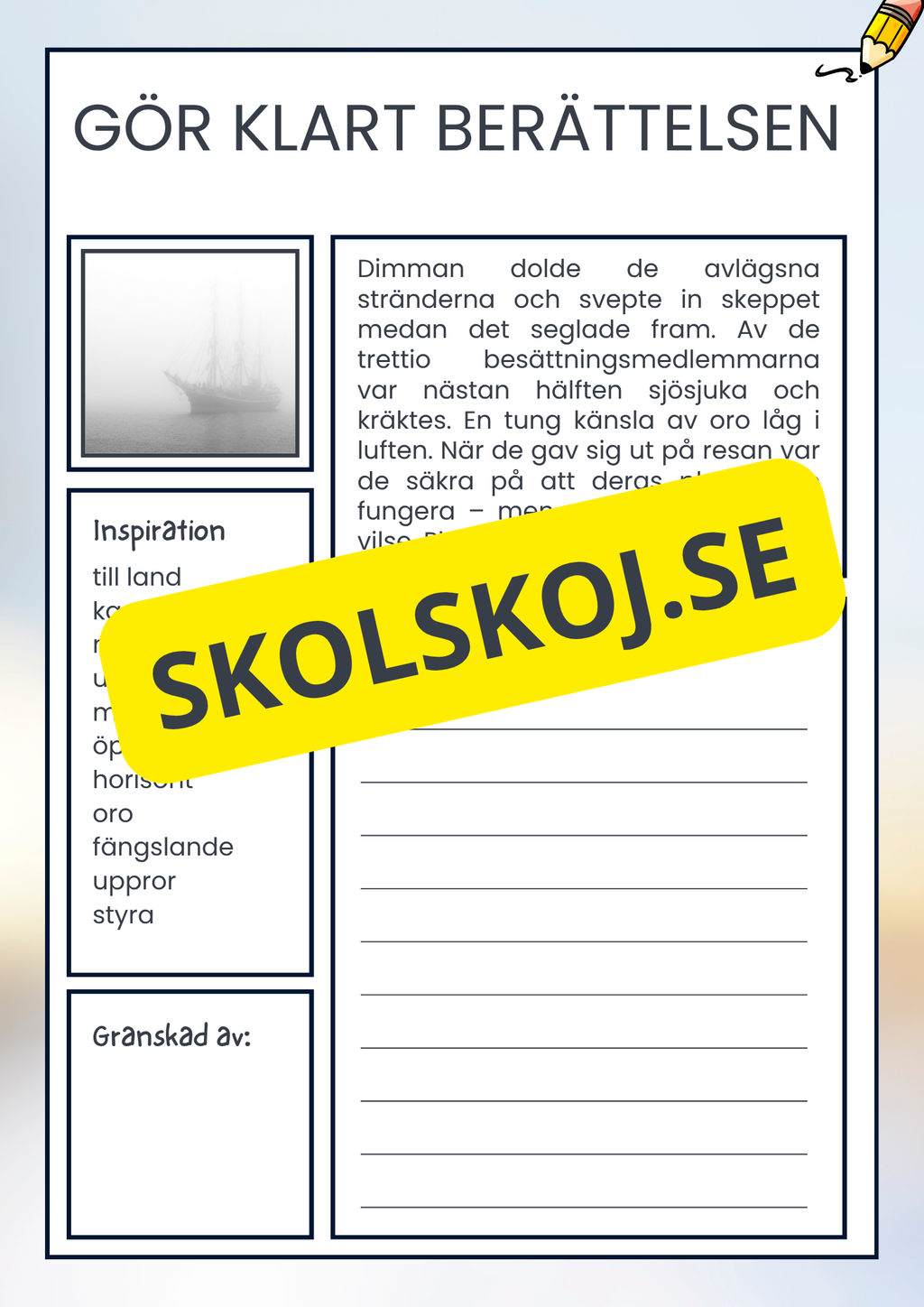 Gör klart berättelsen - Häfte