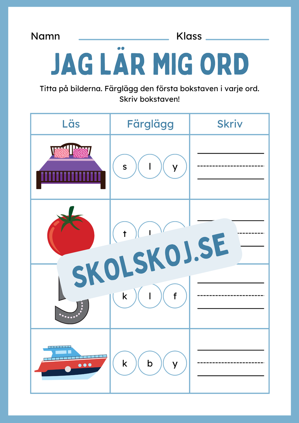 Jag lär mig ord - Häfte
