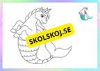 Magiska enhörningar - Målarbok