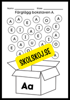 Veckans bokstav - Bokstaven Aa