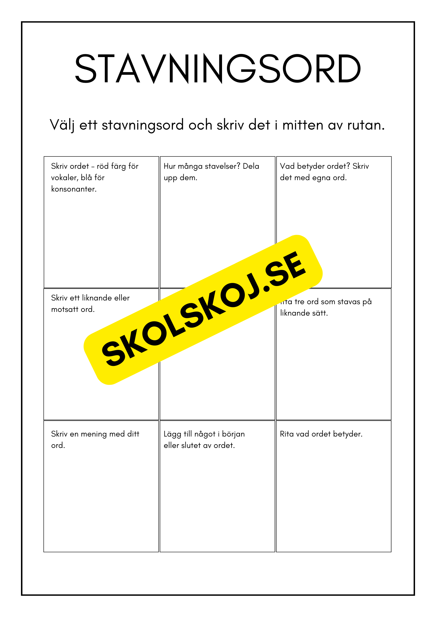 Fröken jag är klar - Blandade uppgifter