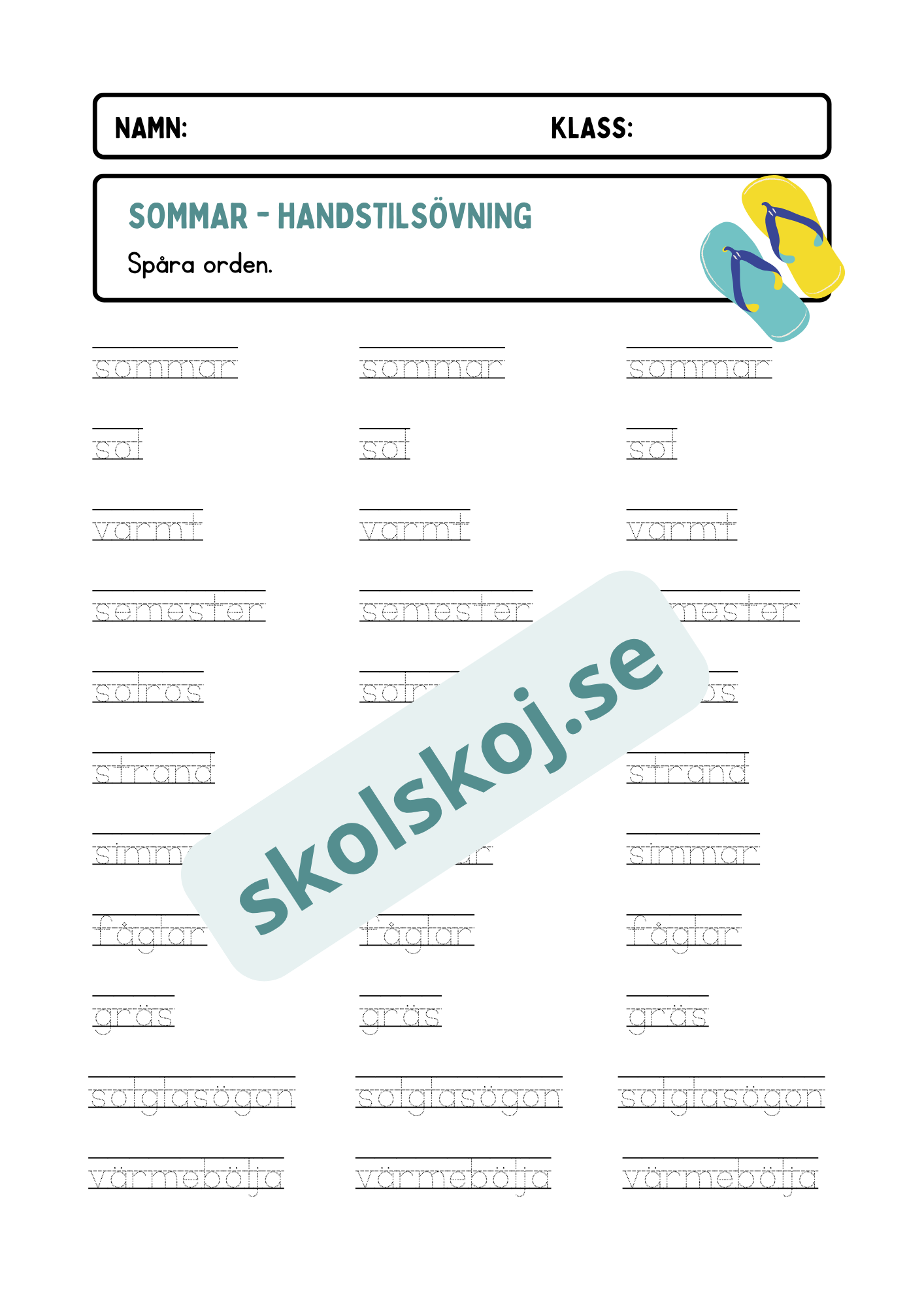 Handstilsövningar - Häfte