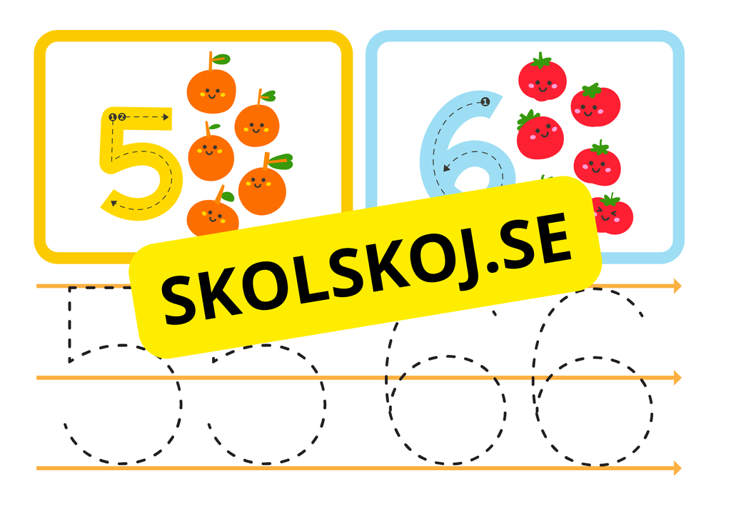 Jag lär mig siffror - 1 - 10