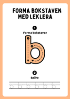 Forma bokstaven med leklera - Hela alfabetet - Versaler & gemener