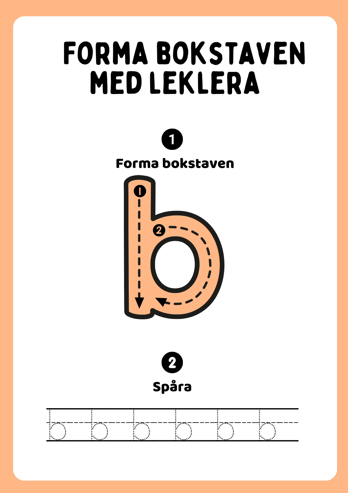 Forma bokstaven med leklera - Hela alfabetet - Versaler & gemener