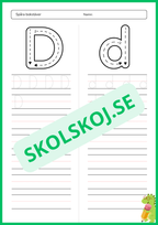 Spåra bokstäver - Hela alfabetet - Häfte
