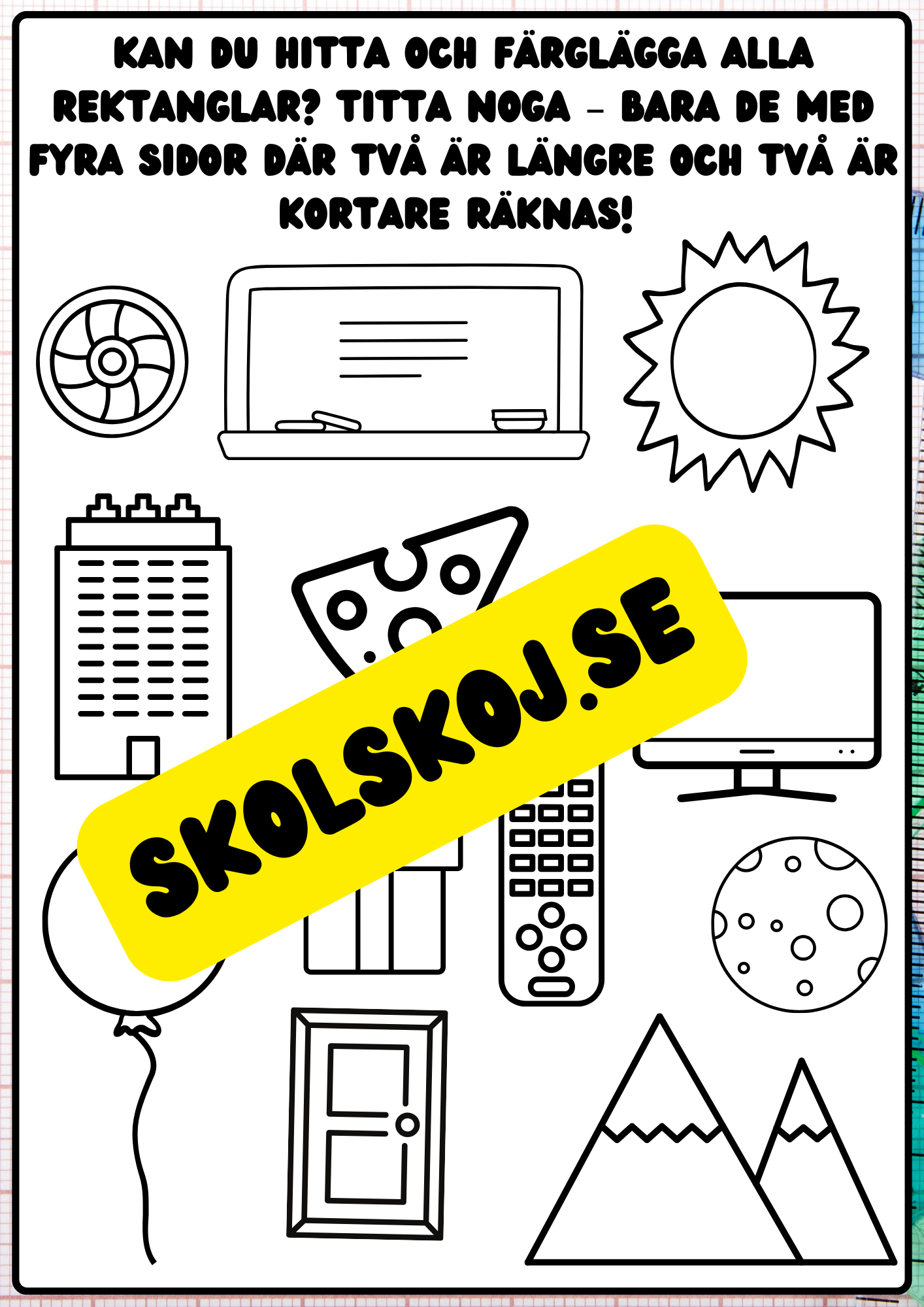 Vi lär oss geometriska former - Häfte