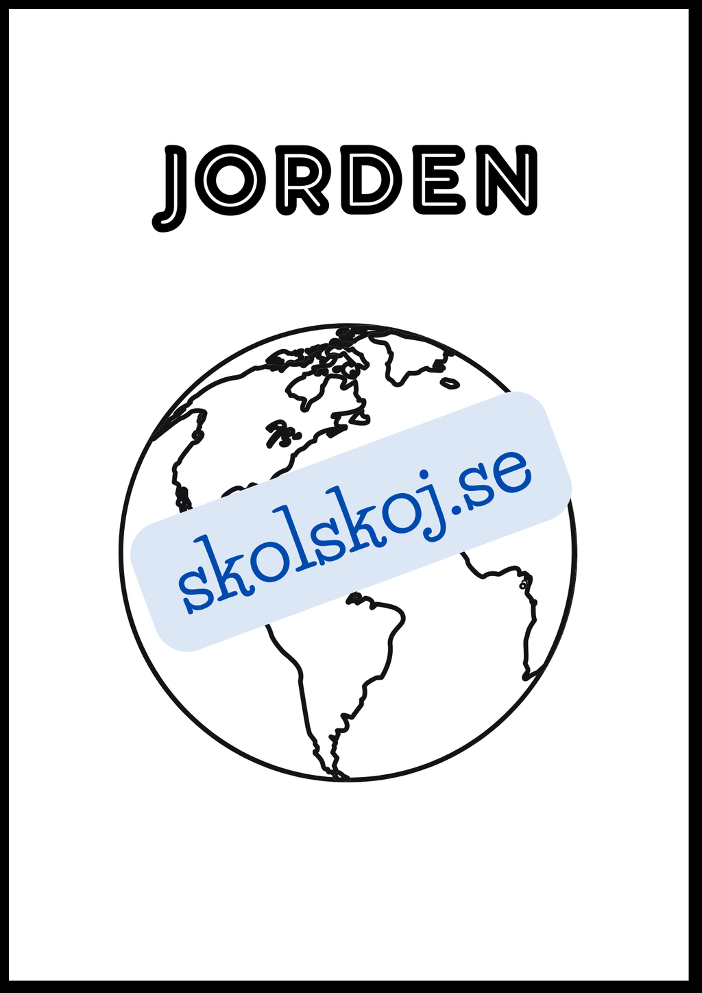 Målarbok - Solsystemet