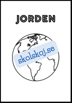 Målarbok - Solsystemet