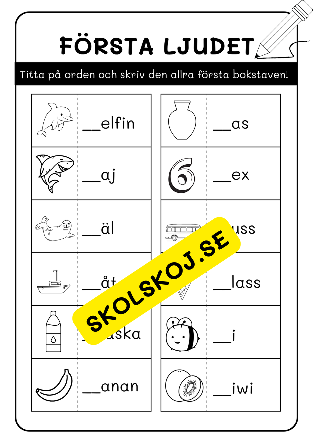 Häfte - Första ljudet