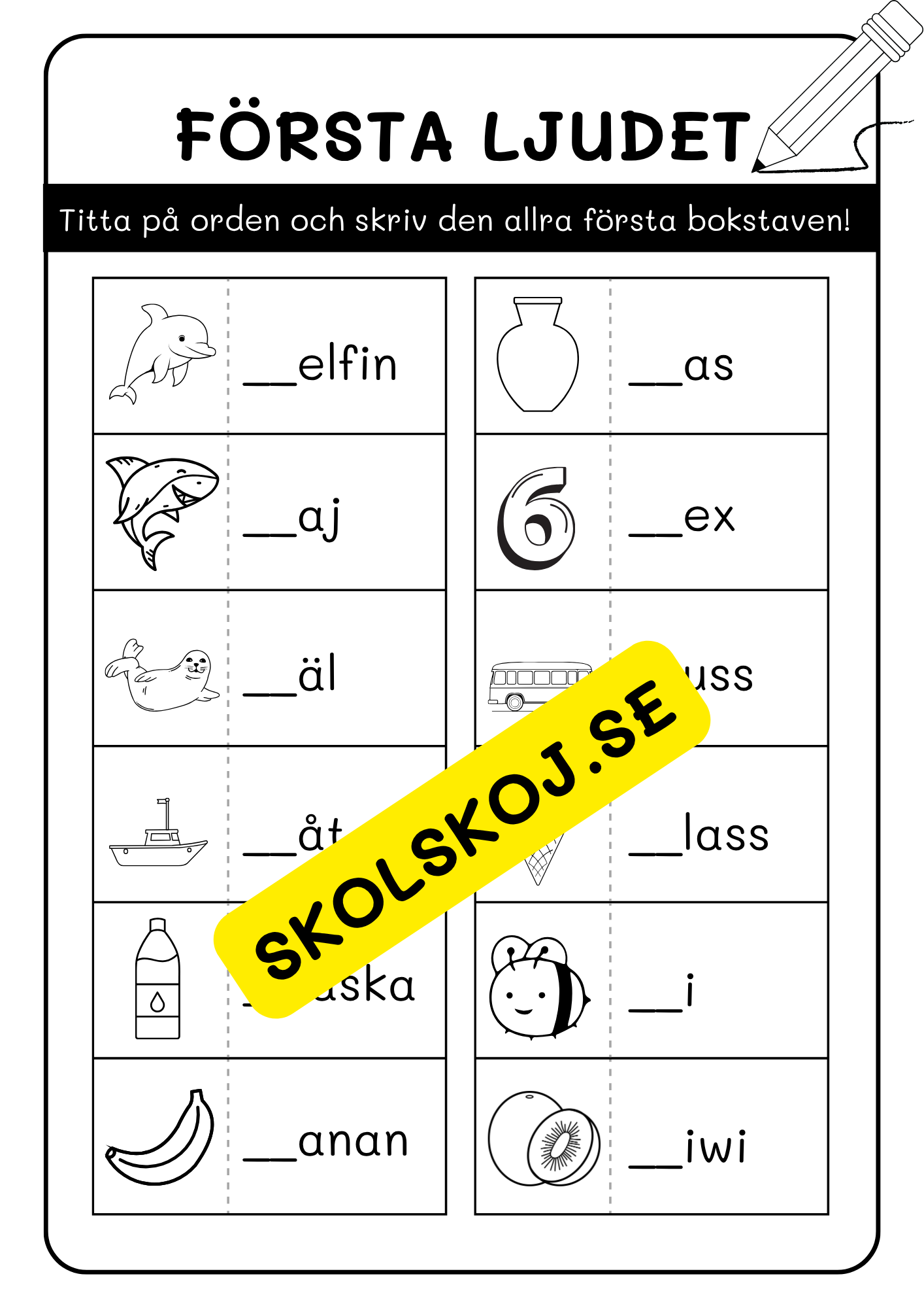 Häfte - Första ljudet
