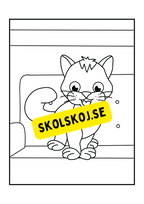 Söta katter - Målarbok.