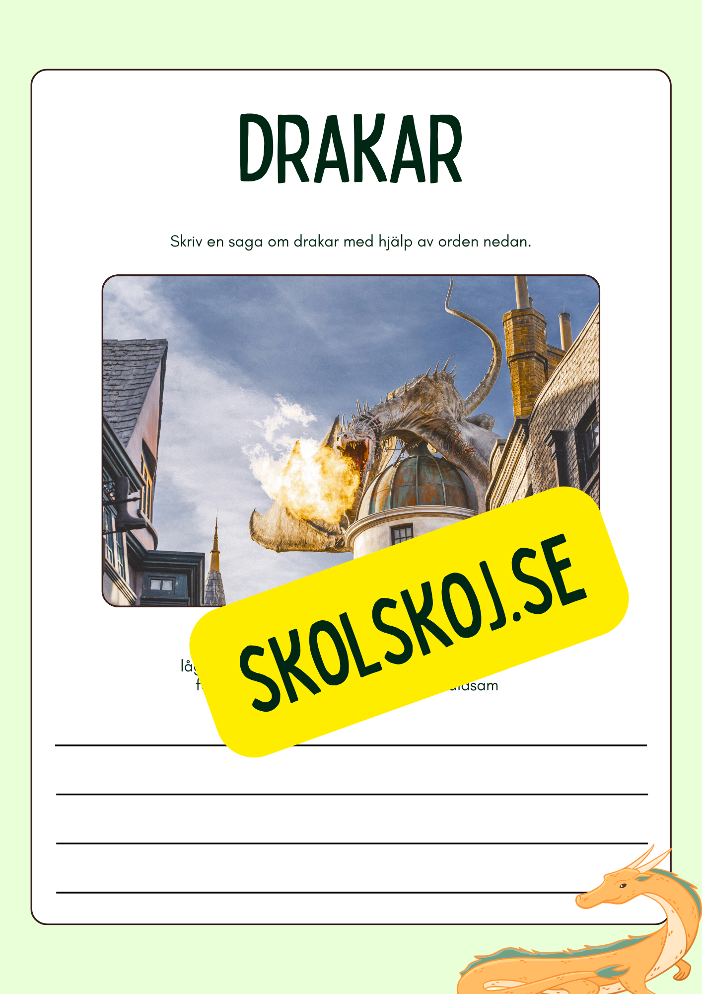 Drakar - Kul och spännande fakta om drakar och lite till