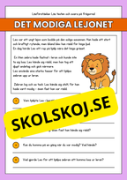 Läsförståelse - Djur- 14 texter
