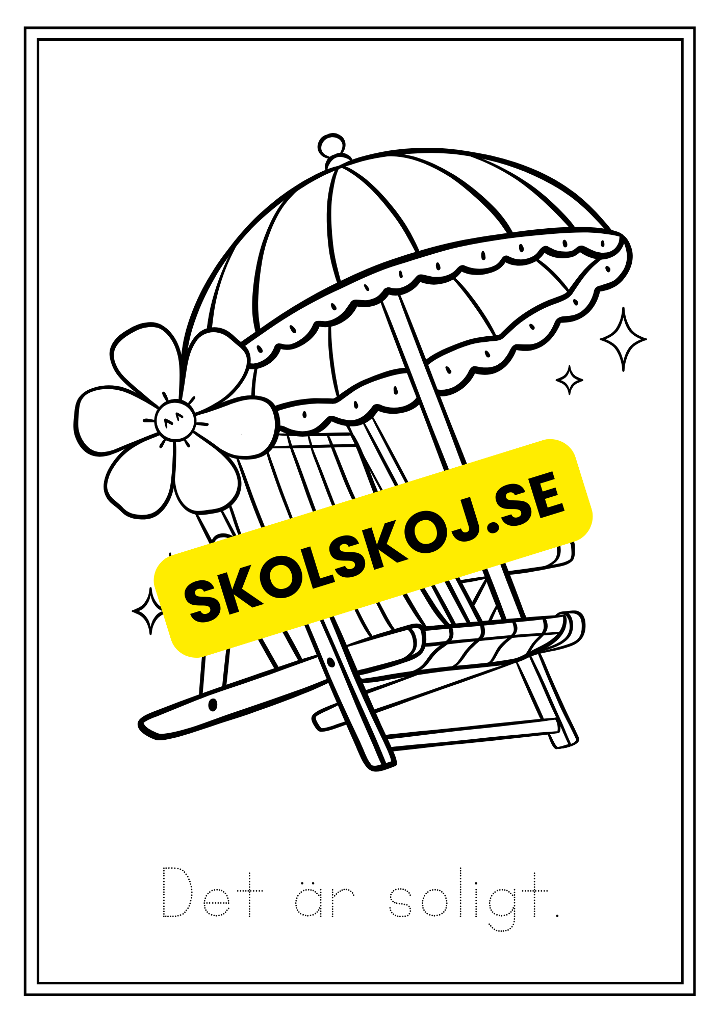Sommar - Målarbok